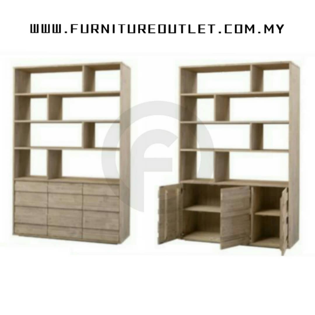 WHITE OAK MAGAZINE BOOK RACK